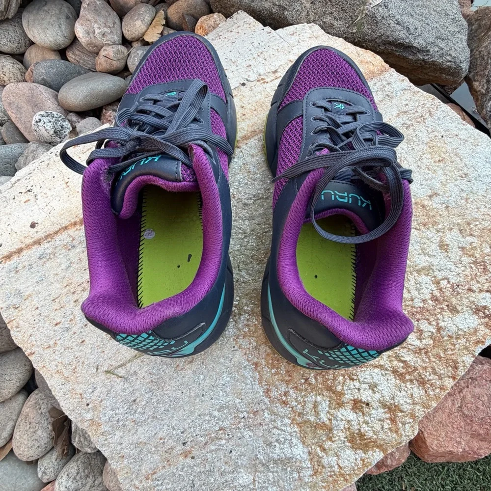 KURU Quantum 2 Womens 10.5 Walking Shoes Purple Black Comfort Sneaker EU42 - Picture 4 of 16
